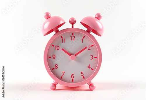 pink alarm clock