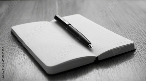 Wallpaper Mural An open notebook with a pen lying on top of it. Torontodigital.ca