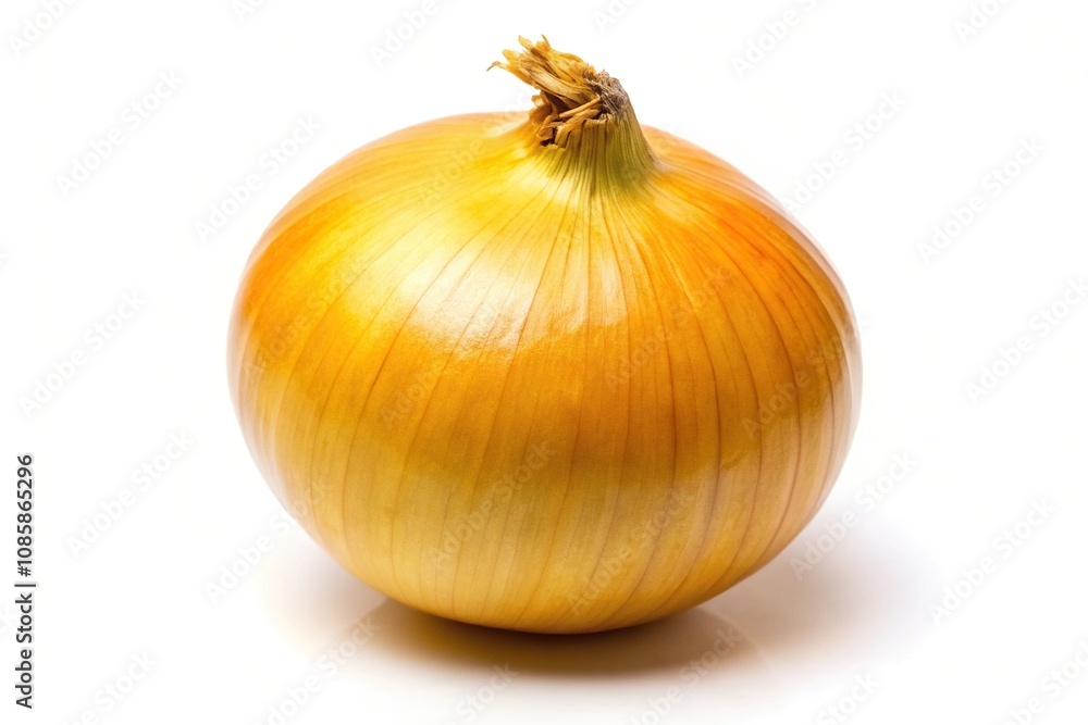 Close-Up Yellow Onion isolated on white background Close-Up Yellow Onion isolated on white background