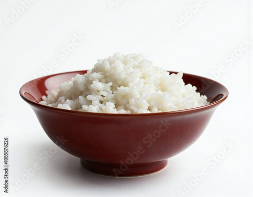 Wallpaper Mural bowl of rice  isolated on white background Torontodigital.ca