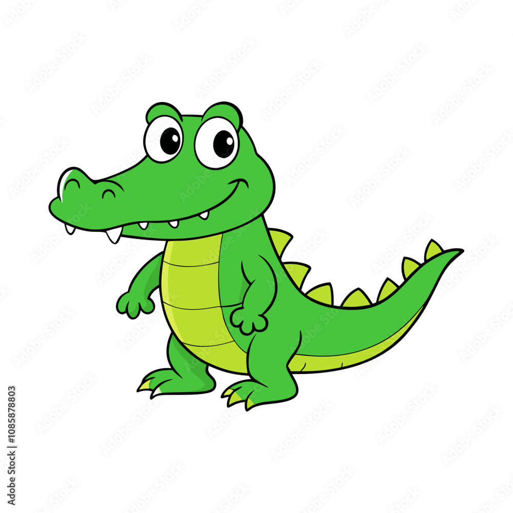 Alligator cartoon vector illustration Alligator cartoon vector illustration