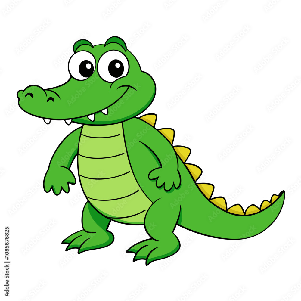 Alligator cartoon vector illustration Alligator cartoon vector illustration