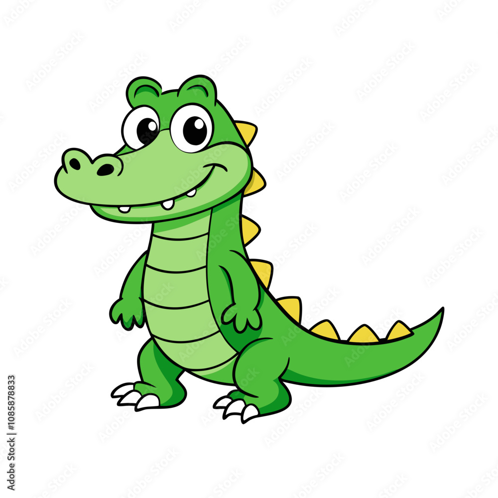 Fototapeta premium Alligator cartoon vector illustration