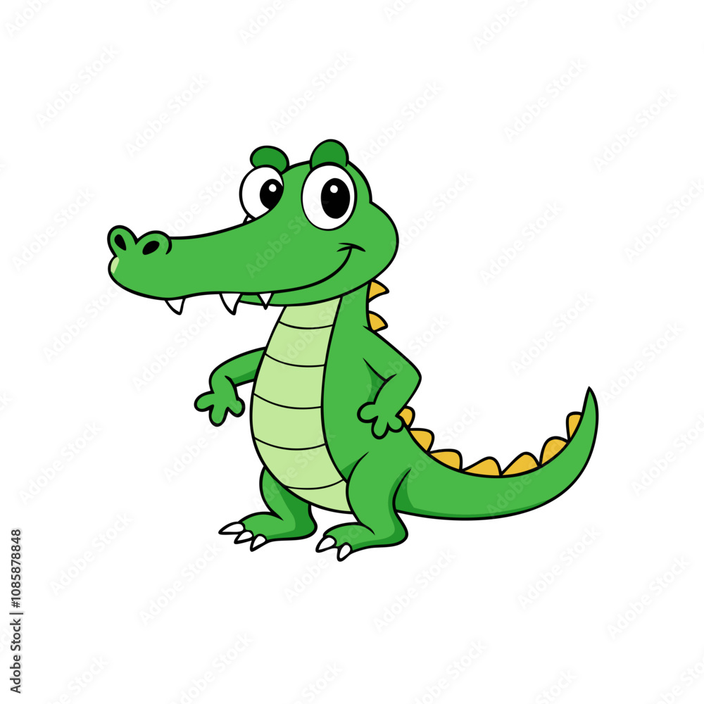 Alligator cartoon vector illustration Alligator cartoon vector illustration