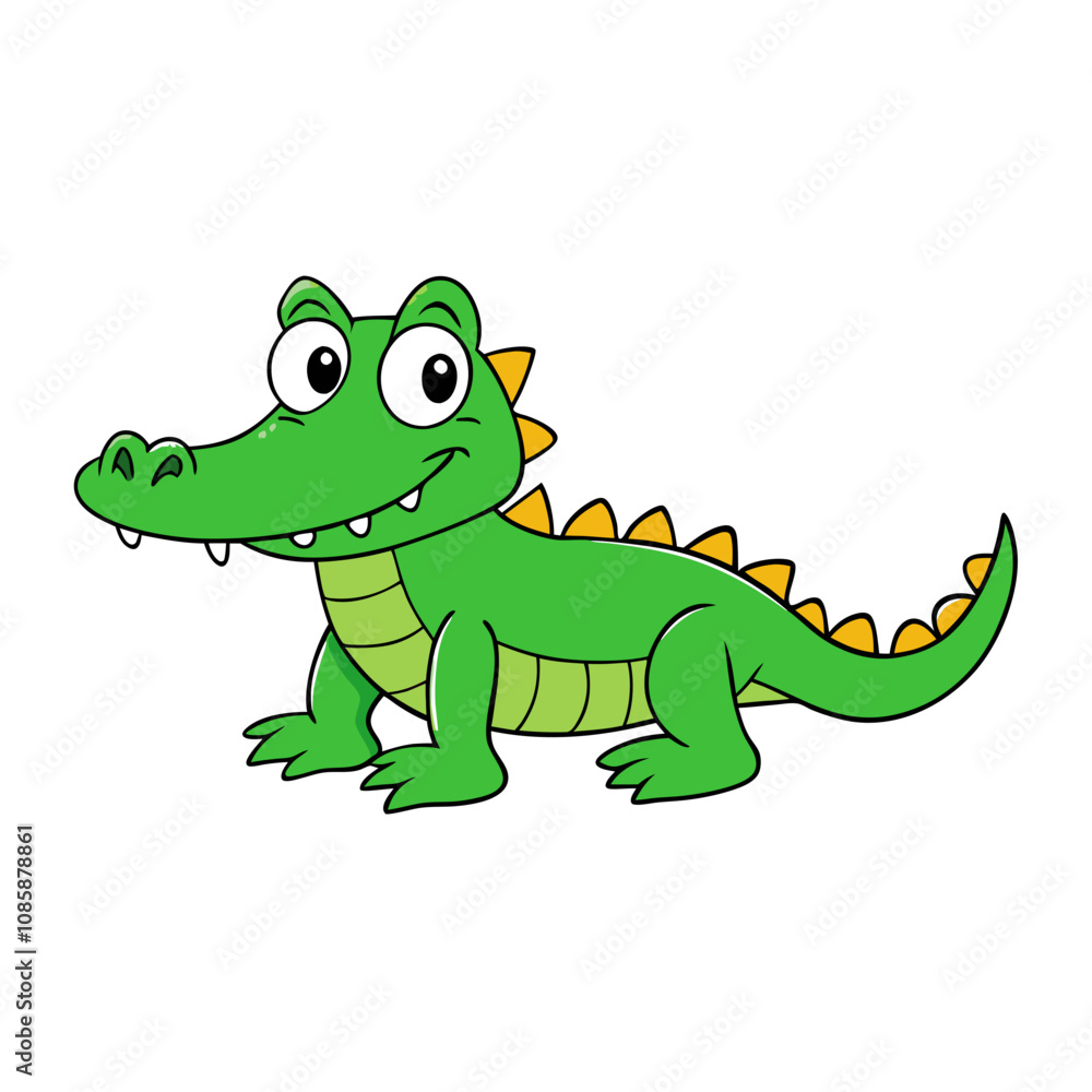 Alligator cartoon vector illustration Alligator cartoon vector illustration