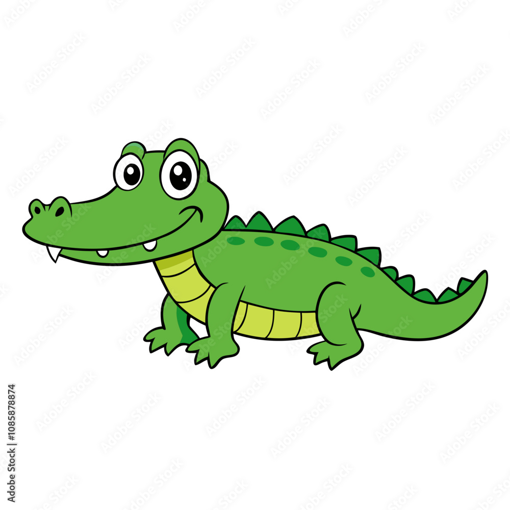 Alligator cartoon vector illustration Alligator cartoon vector illustration