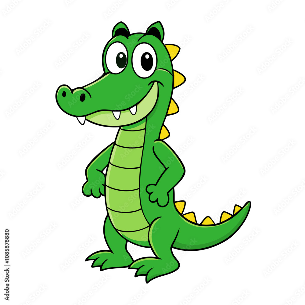 Alligator cartoon vector illustration Alligator cartoon vector illustration