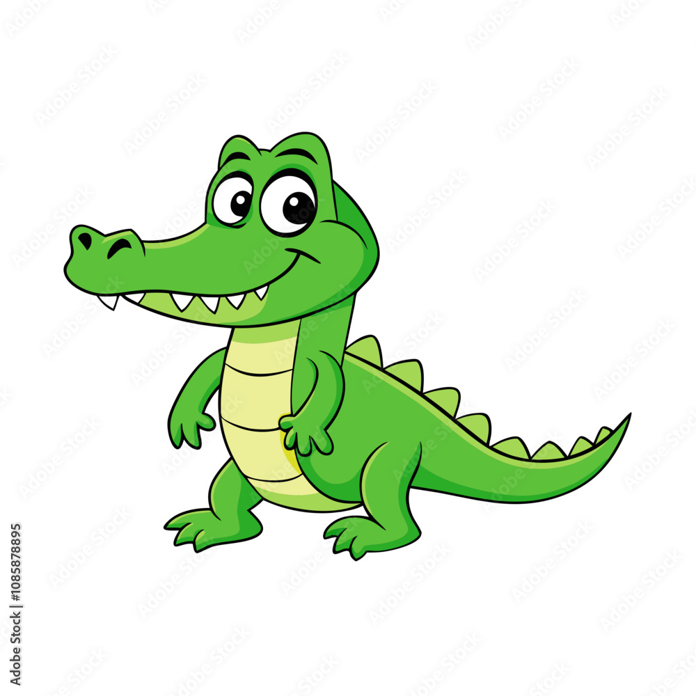 Alligator cartoon vector illustration Alligator cartoon vector illustration