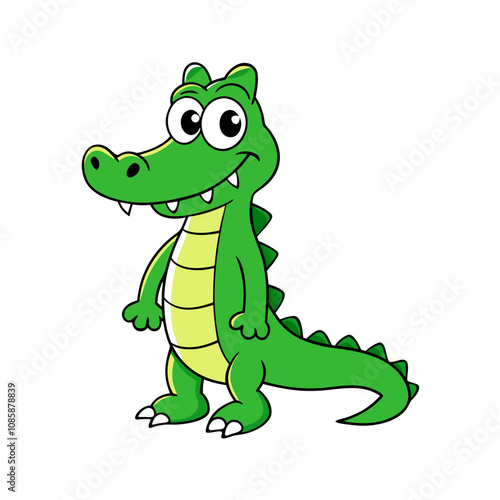 Alligator cartoon vector illustration