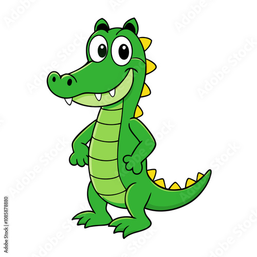 Alligator cartoon vector illustration