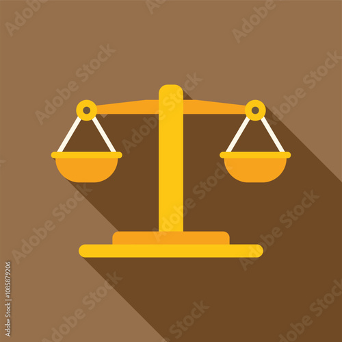Golden balance scale symbolizing justice, equality, and fairness in legal proceedings and decision making