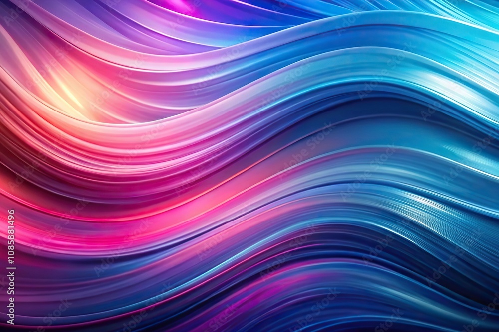 Colorful abstract background with blue and purple waves and a pink Wide-Angle lens Colorful abstract background with blue and purple waves and a pink Wide-Angle lens