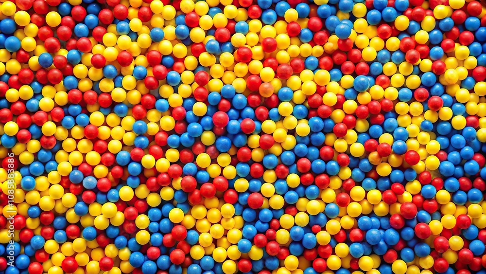 Colorful abstract background with yellow, blue, and red dots scattered Colorful abstract background with yellow, blue, and red dots scattered