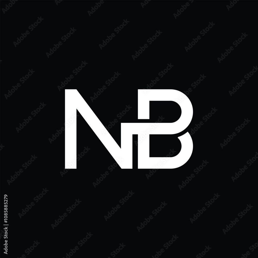 Design monogram logo letter NB for initial Design monogram logo letter NB for initial