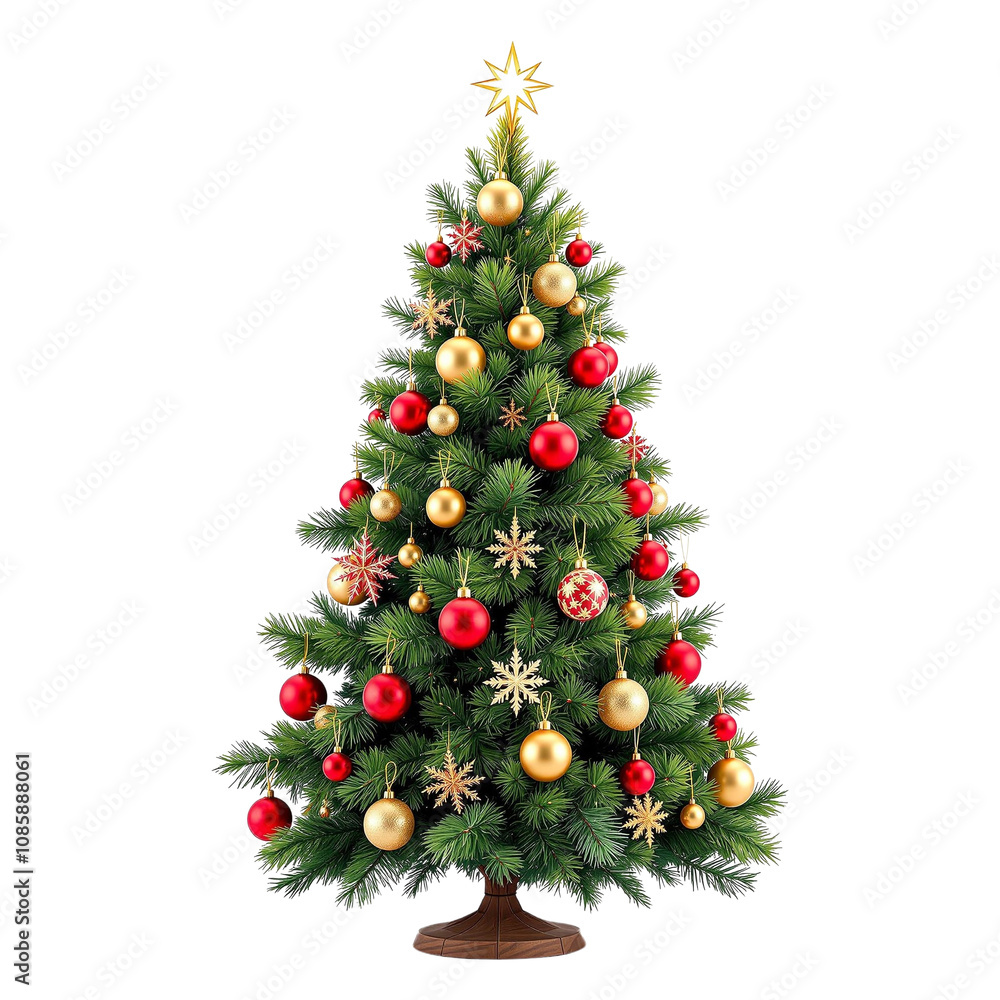 Christmas tree with star isolated on transparent background, png file A Christmas tree Christmas tree with star isolated on transparent background, png file A Christmas tree
