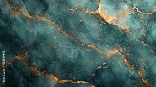 A textured abstract background featuring teal and gold hues with a marbled effect.