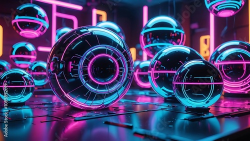 fiber optics background with lots of light spots