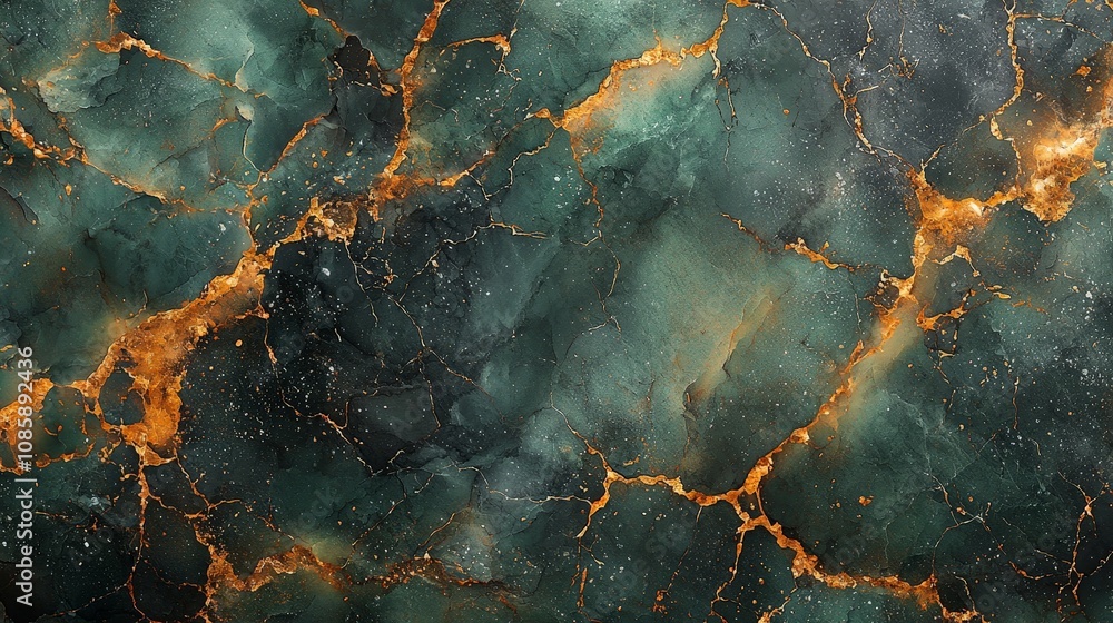 A textured abstract background with dark green and orange vein-like patterns. A textured abstract background with dark green and orange vein-like patterns.