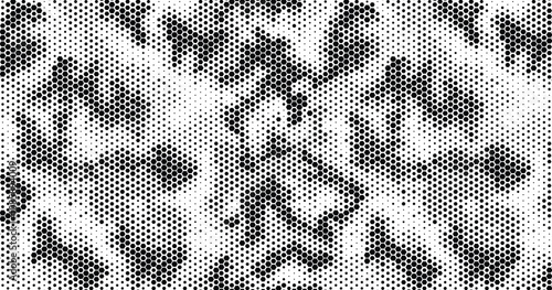 black halftone dots pattern 