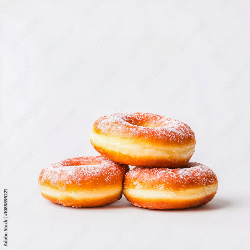 Minimalistic poster art of Donuts, Generative AI Minimalistic poster art of Donuts, Generative AI
