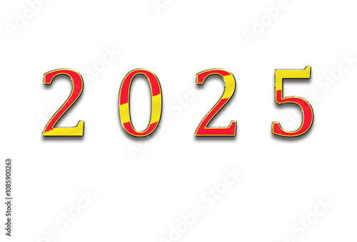 Happy New Year 2025. Background for 2025 year