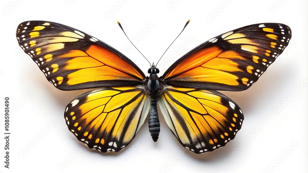 Colorful butterfly isolated on white background Colorful butterfly isolated on white background