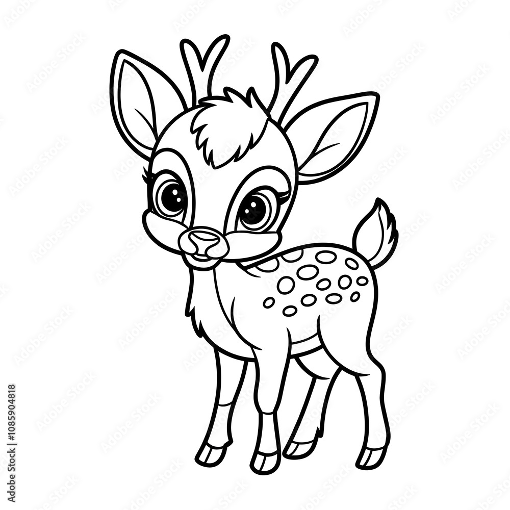 baby deer coloring baby deer coloring