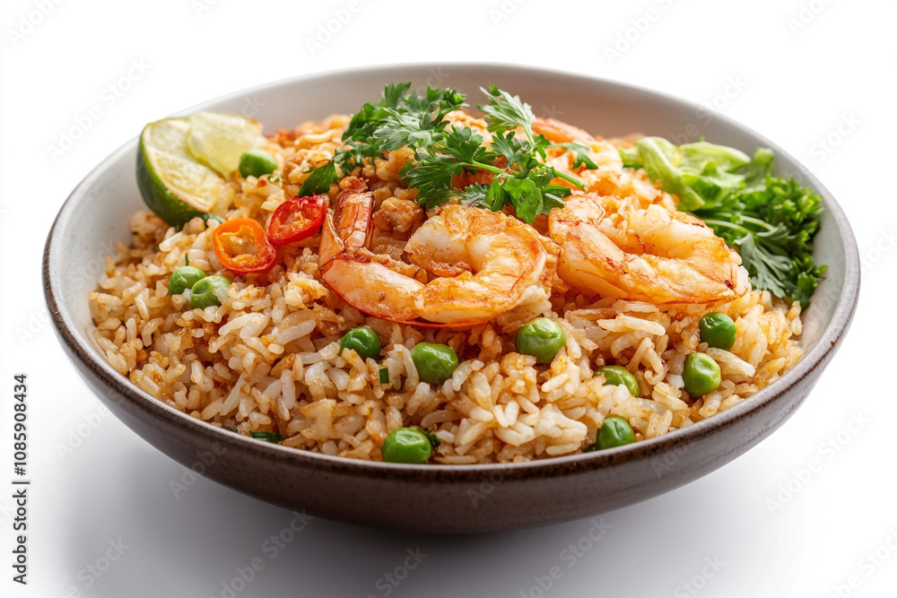 Delicious Shrimp Fried Rice with Peas and Lime Delicious Shrimp Fried Rice with Peas and Lime