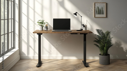  Designing and selling digital products for a side hustle, laptop on a minimalist desk (3)