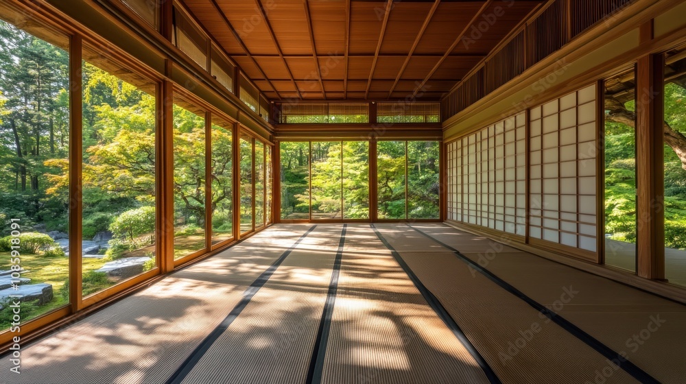 Japanese Interior Design with Garden View Japanese Interior Design with Garden View