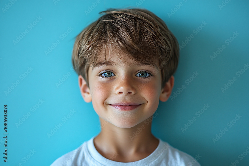 portrait of an white little boy with a smile portrait of an white little boy with a smile