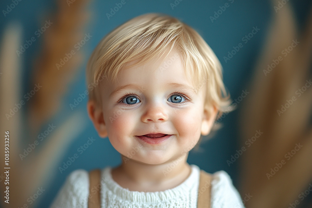 portrait of an white little boy with a smile portrait of an white little boy with a smile