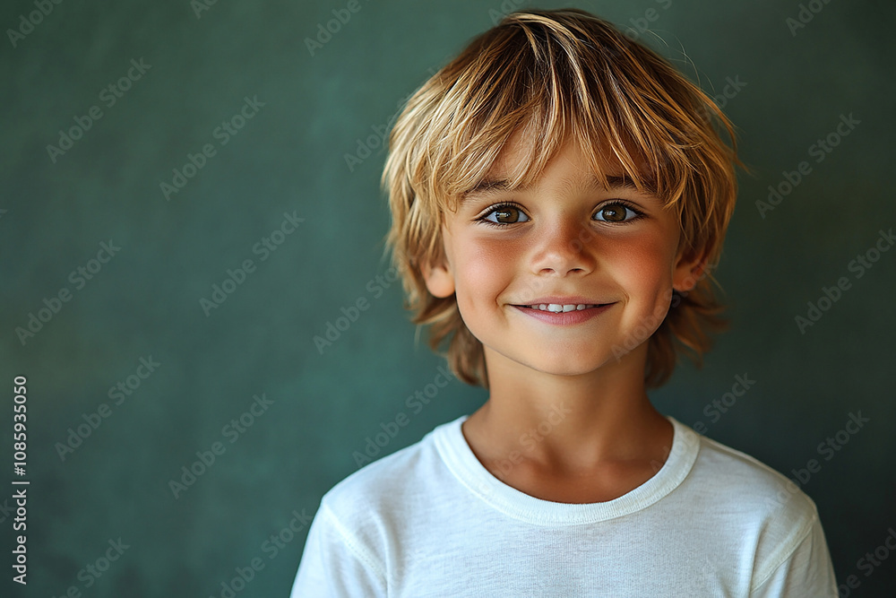 portrait of an white little boy with a smile portrait of an white little boy with a smile