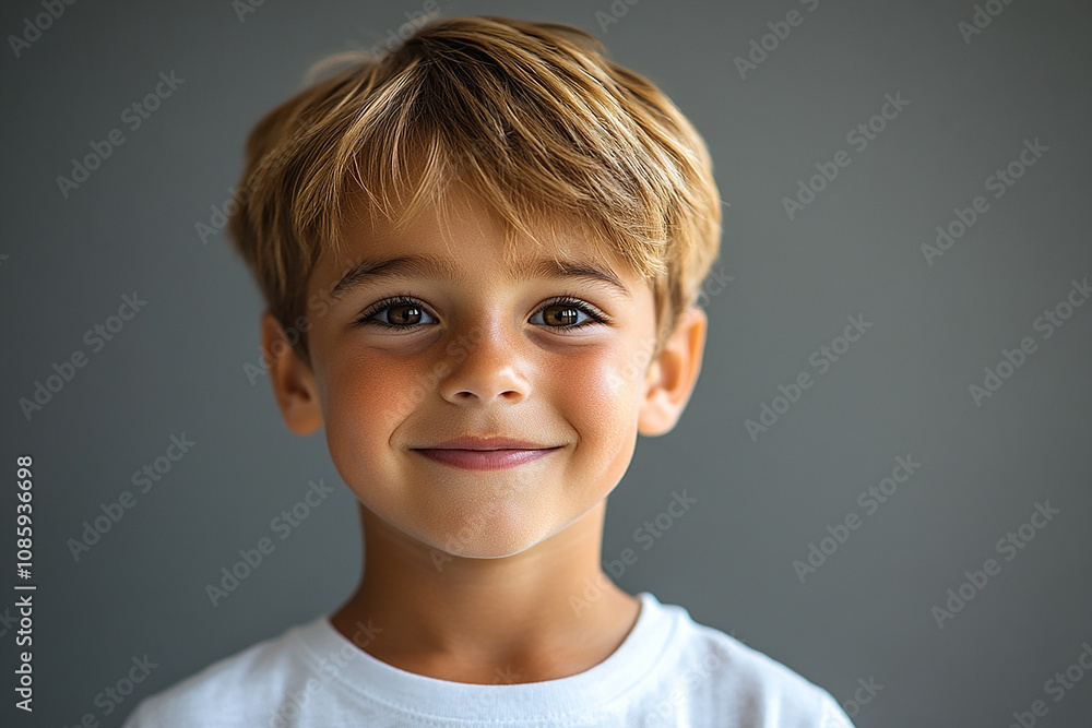 portrait of an white little boy with a smile portrait of an white little boy with a smile