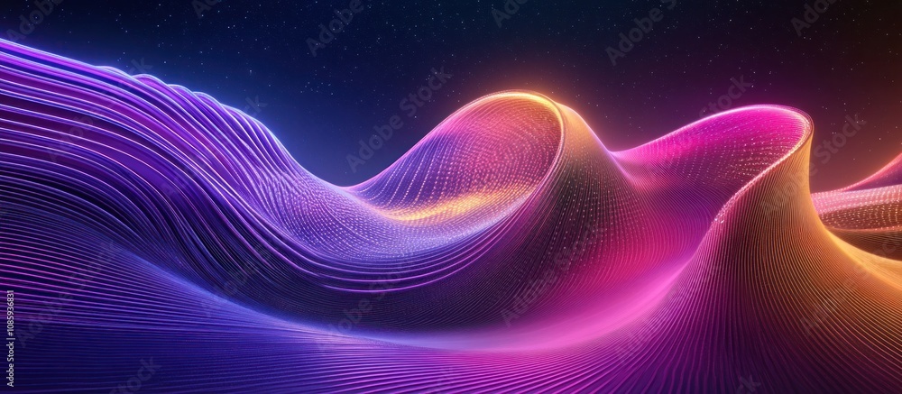 Abstract Neon Landscape Abstract Neon Landscape