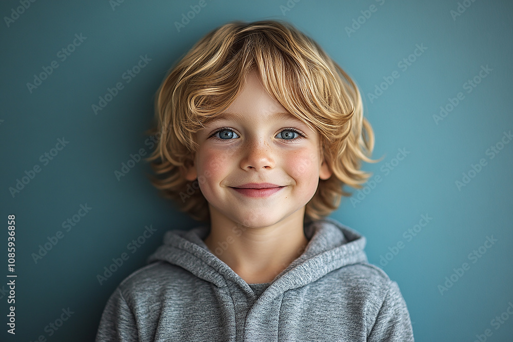 portrait of an white little boy with a smile portrait of an white little boy with a smile
