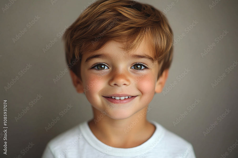 portrait of an white little boy with a smile portrait of an white little boy with a smile
