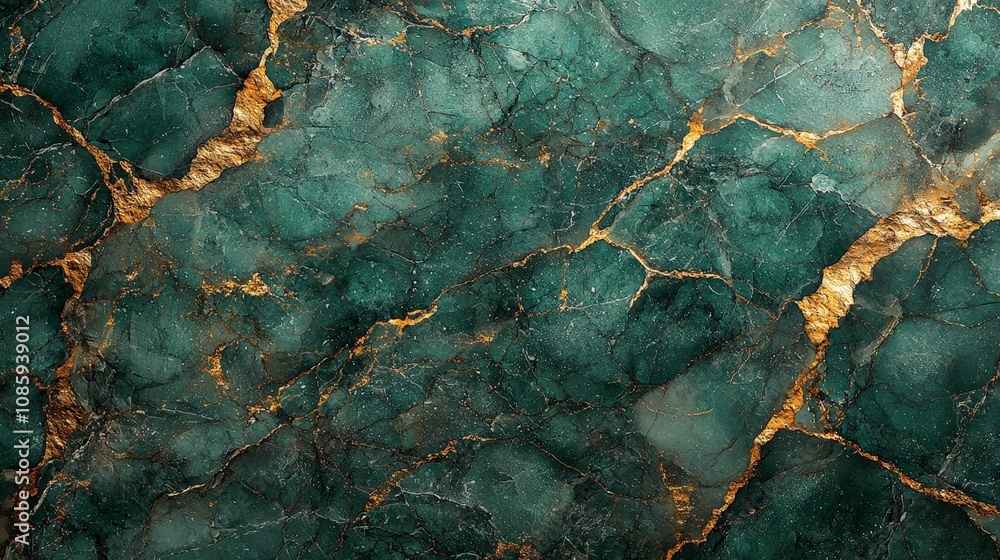 A textured green and gold marble surface, showcasing natural beauty and elegance. A textured green and gold marble surface, showcasing natural beauty and elegance.