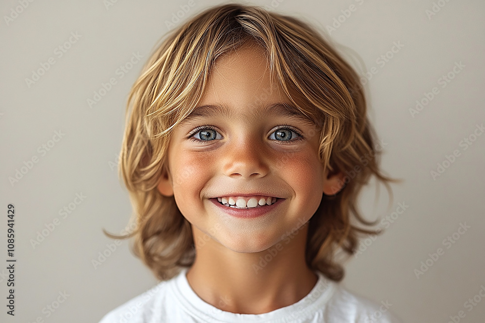portrait of an white little boy with a smile portrait of an white little boy with a smile