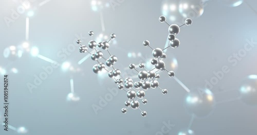 Wallpaper Mural Prucalopride rotating 3d molecule, molecular structure of prokinetic agents, seamless video Torontodigital.ca