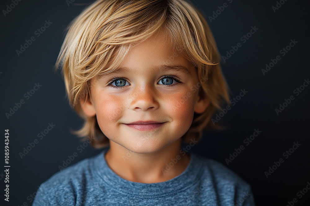 portrait of an white little boy with a smile portrait of an white little boy with a smile