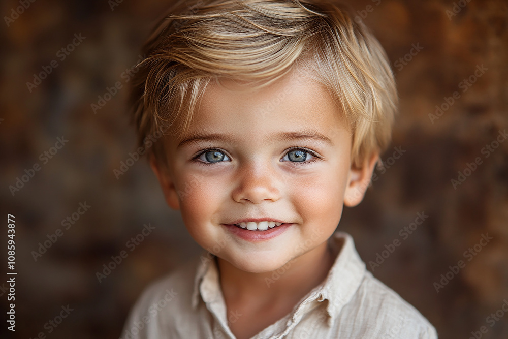 portrait of an white little boy with a smile portrait of an white little boy with a smile
