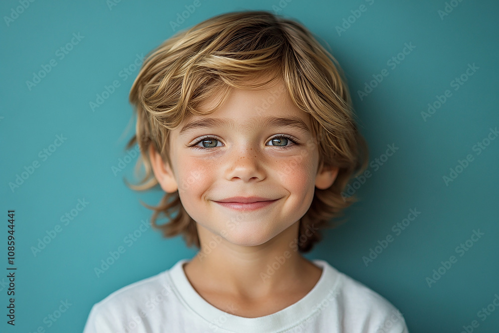 portrait of an white little boy with a smile portrait of an white little boy with a smile