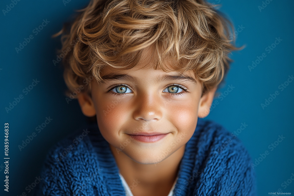 portrait of an white little boy with a smile portrait of an white little boy with a smile