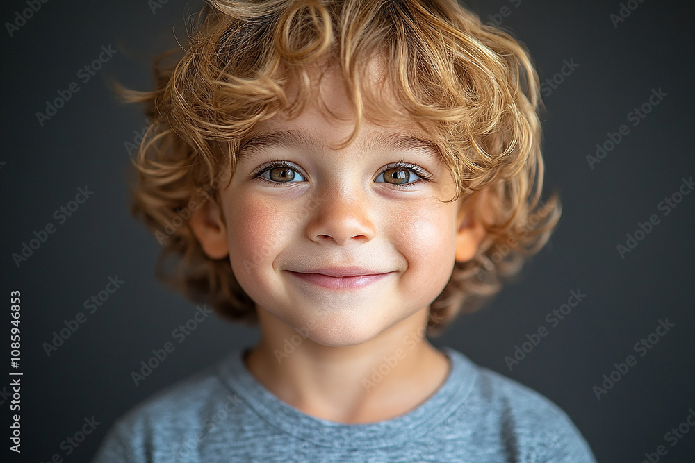 portrait of an white little boy with a smile portrait of an white little boy with a smile