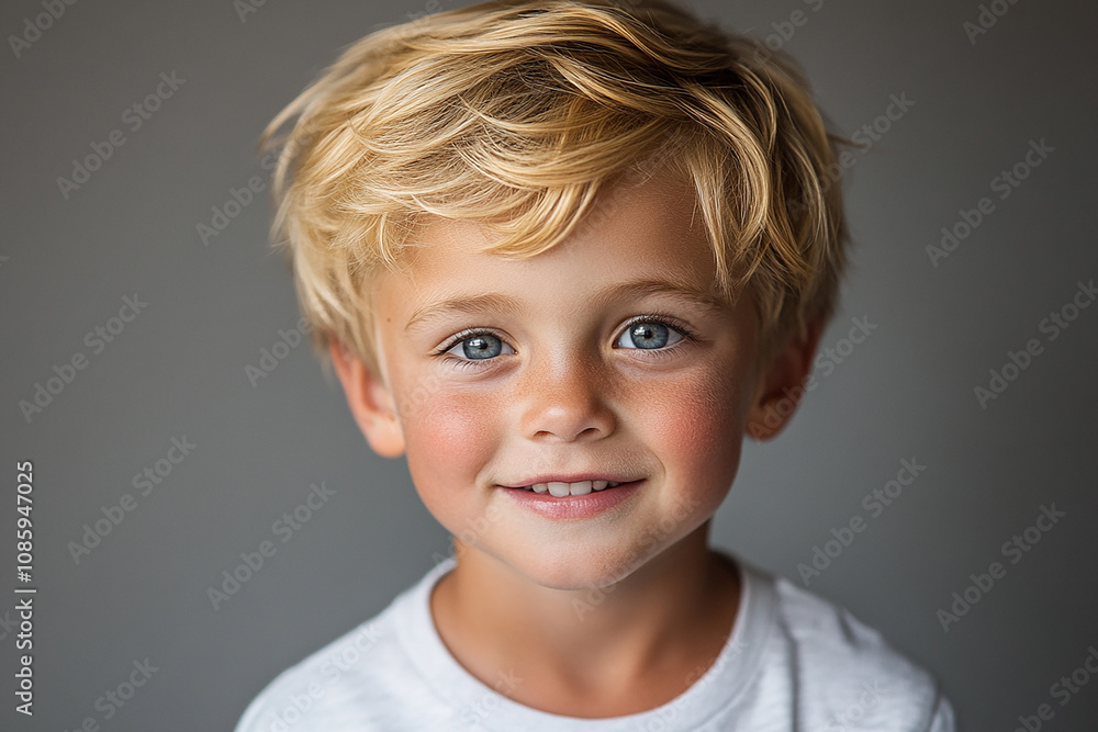 portrait of an white little boy with a smile portrait of an white little boy with a smile