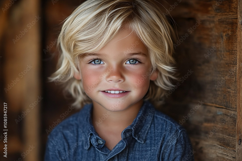 portrait of an white little boy with a smile portrait of an white little boy with a smile
