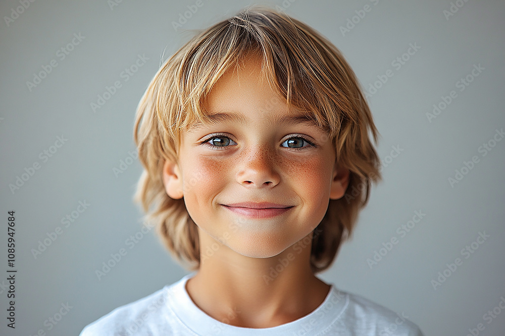 portrait of an white little boy with a smile portrait of an white little boy with a smile