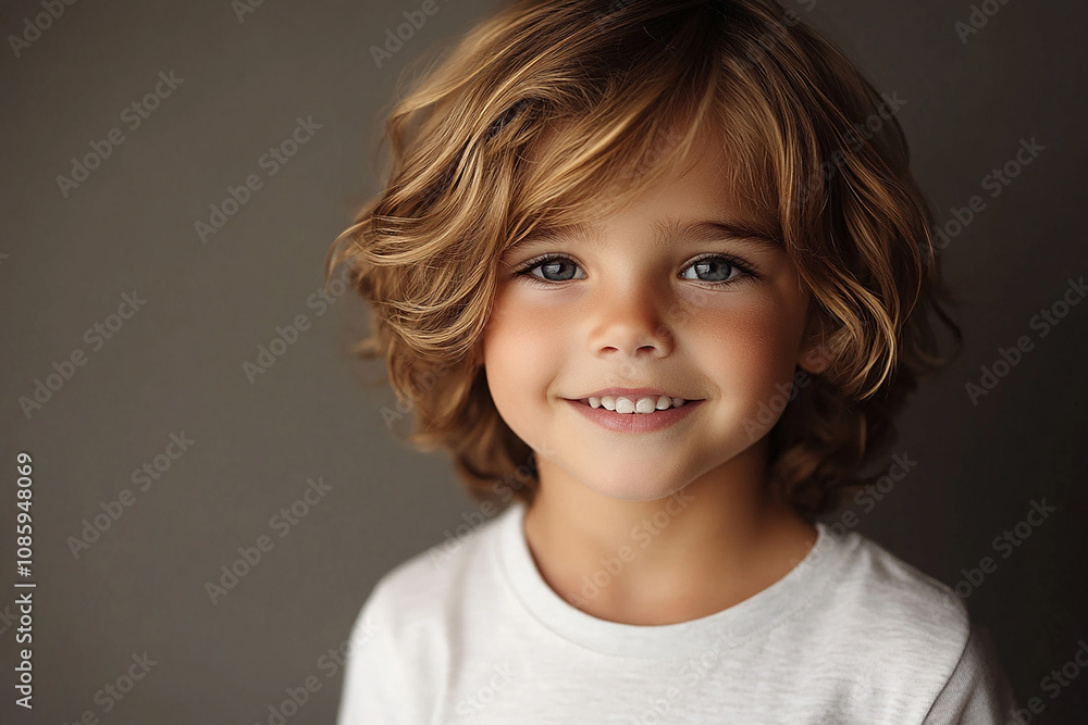 portrait of an white little boy with a smile portrait of an white little boy with a smile
