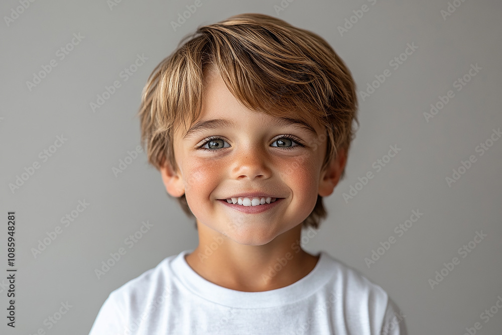 portrait of an white little boy with a smile portrait of an white little boy with a smile